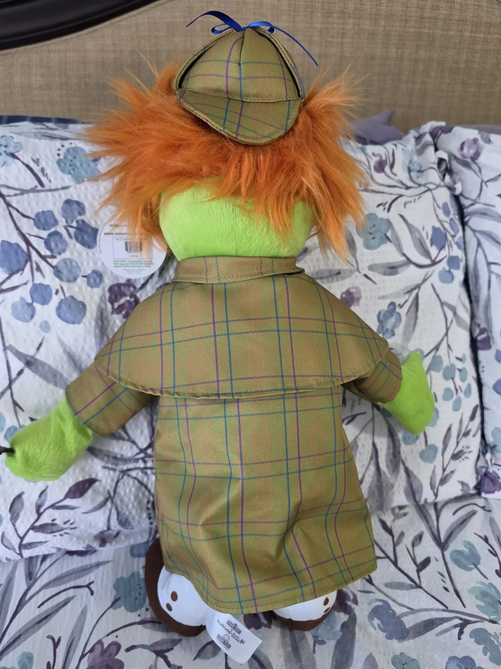 SHERLOCK HEMLOCK Sesame Street Place Plush NWT SeaWorld Exclusive